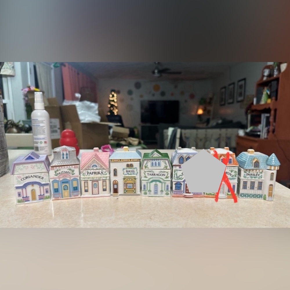 I have SIX Lenox Spice Village houses. I will update with better photos.